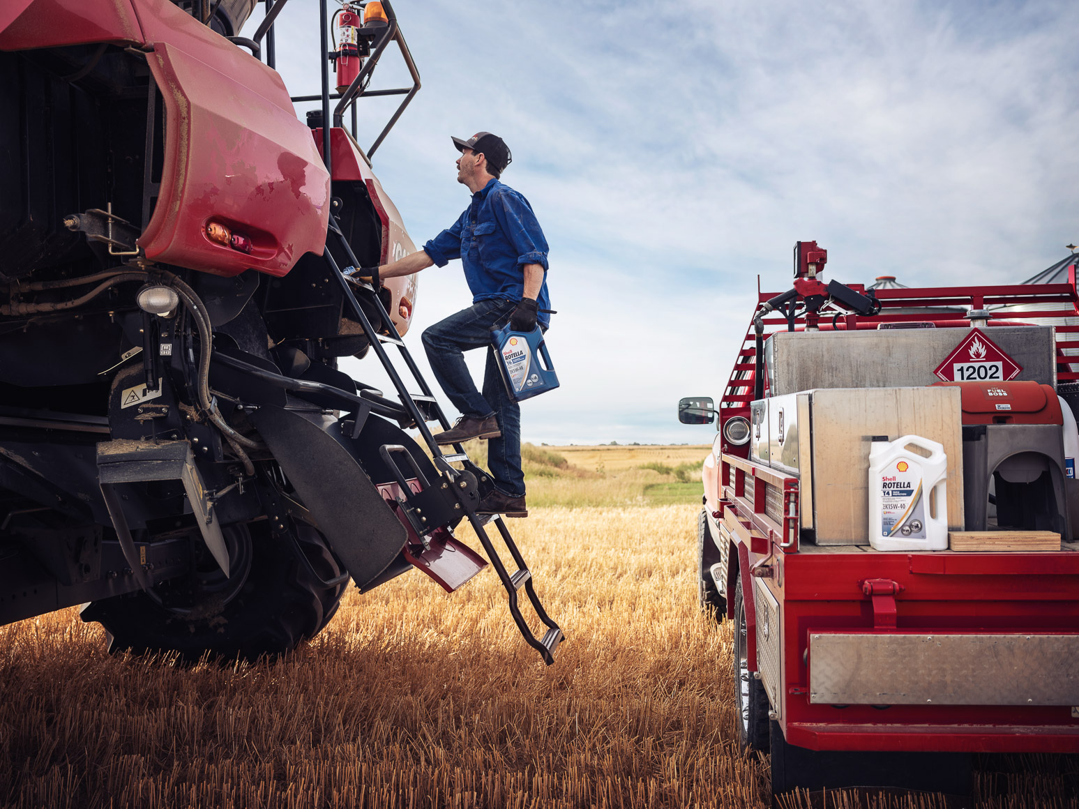 Shell Rotella | Agriculture Canola Harvest | Michael Kunde Photo