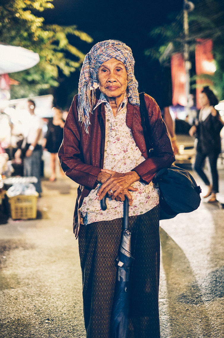 Chiang Mai, Thailand Portrait of Old Woman